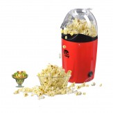 BMS Lifestyle ilo-101 Hot Air Popcorn Popper Electric Machine Snack Maker, with Measuring Cup and Removable Lid (Red)